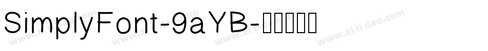 SimplyFont-9aYB字体转换