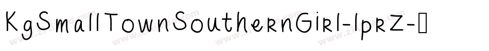 KgSmallTownSouthernGirl-lprZ字体转换