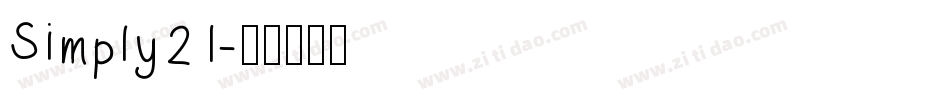 Simply21字体转换