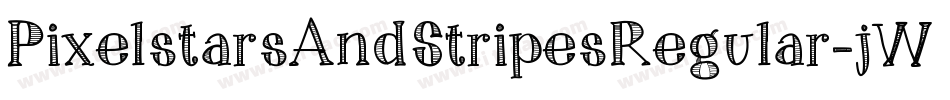 PixelstarsAndStripesRegular-jWOO字体转换