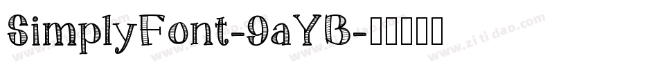 SimplyFont-9aYB字体转换
