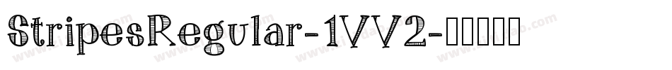 StripesRegular-1VV2字体转换