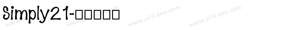 Simply21字体转换