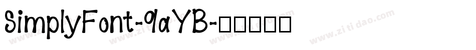SimplyFont-9aYB字体转换