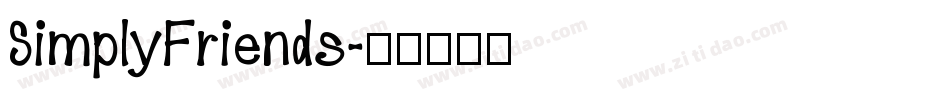 SimplyFriends字体转换