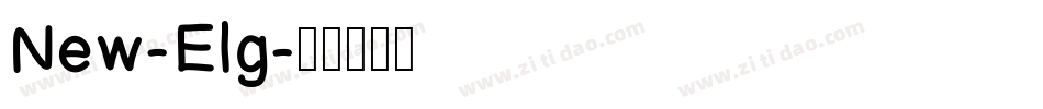 New-Elg字体转换