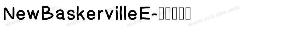 NewBaskervilleE字体转换