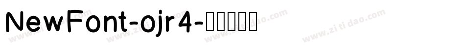 NewFont-ojr4字体转换
