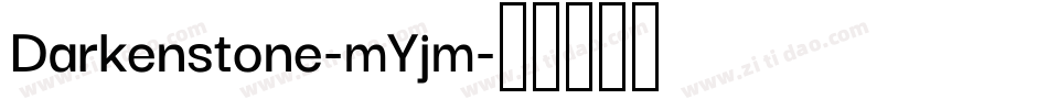 Darkenstone-mYjm字体转换