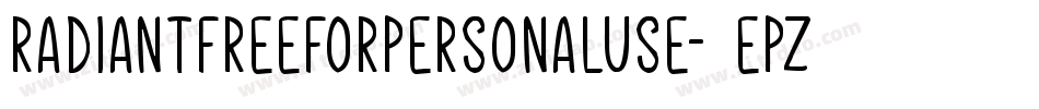RadiantFreeForPersonalUse-5epz字体转换