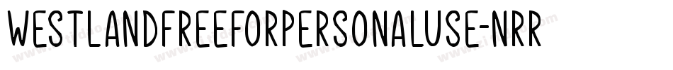 WestlandFreeForPersonalUse-nRrKR字体转换