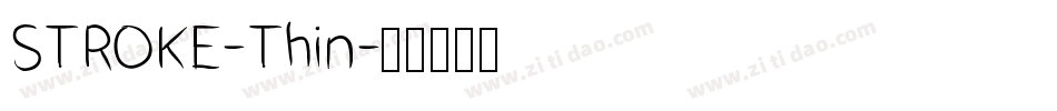 STROKE-Thin字体转换