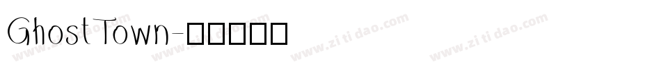 GhostTown字体转换