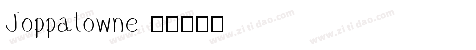 Joppatowne字体转换