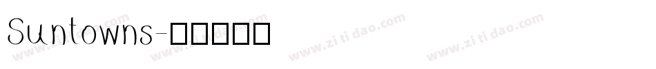 Suntowns字体转换