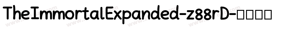 TheImmortalExpanded-z88rD字体转换