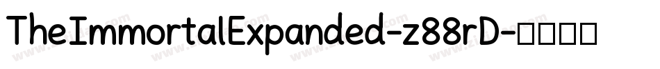 TheImmortalExpanded-z88rD字体转换