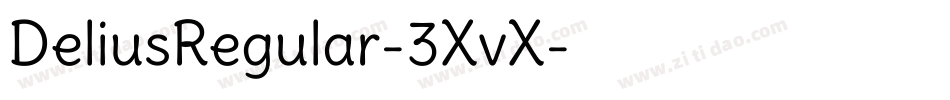 DeliusRegular-3XvX字体转换 DeliusRegular-3XvX字体转换