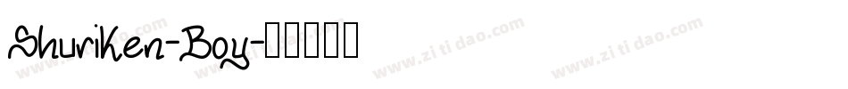 Shuriken-Boy字体转换