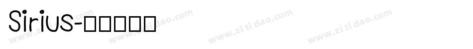 Sirius字体转换