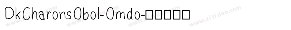 DkCharonsObol-Omdo字体转换
