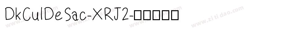 DkCulDeSac-XRJ2字体转换