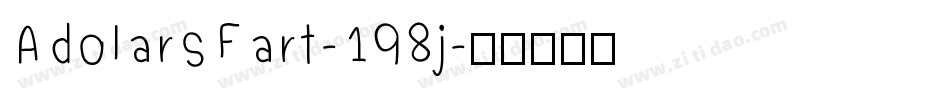 AdolarsFart-198j字体转换