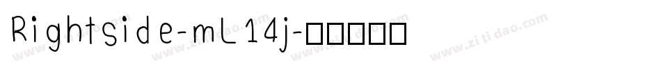 Rightside-mL14j字体转换