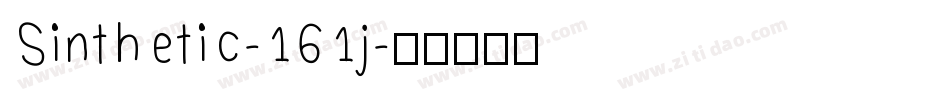 Sinthetic-161j字体转换