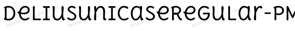 DeliusunicaseRegular-pM1y字体转换