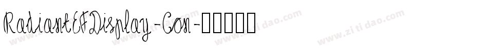 RadiantEFDisplay-Con字体转换