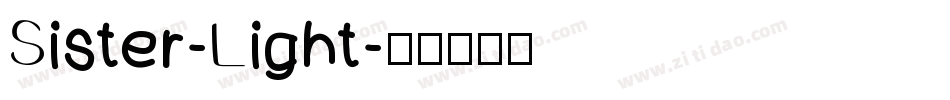 Sister-Light字体转换