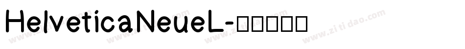 HelveticaNeueL字体转换