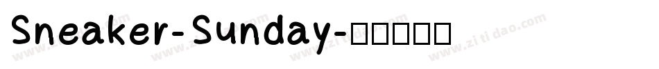 Sneaker-Sunday字体转换