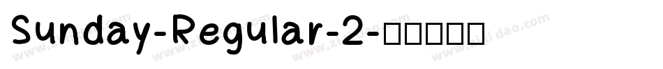 Sunday-Regular-2字体转换