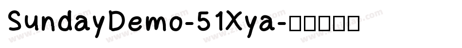 SundayDemo-51Xya字体转换