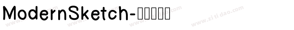 ModernSketch字体转换