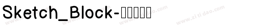 Sketch_Block字体转换
