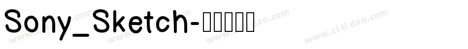 Sony_Sketch字体转换