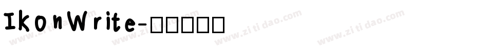 IkonWrite字体转换