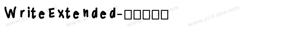 WriteExtended字体转换