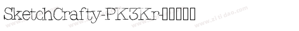 SketchCrafty-PK3Kr字体转换