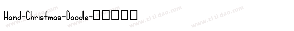 Hand-Christmas-Doodle字体转换