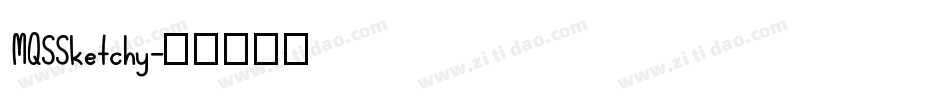 MQSSketchy字体转换