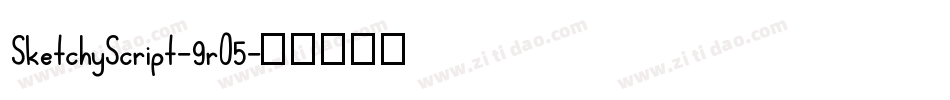 SketchyScript-9rO5字体转换