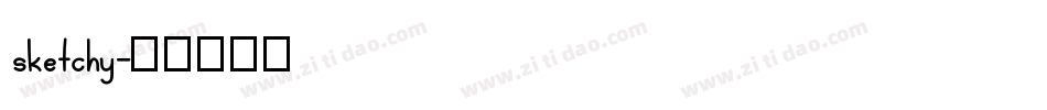 sketchy字体转换