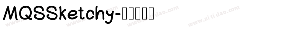 MQSSketchy字体转换