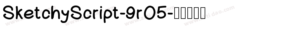 SketchyScript-9rO5字体转换