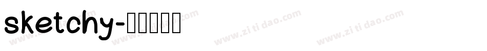 sketchy字体转换