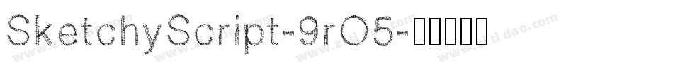 SketchyScript-9rO5字体转换